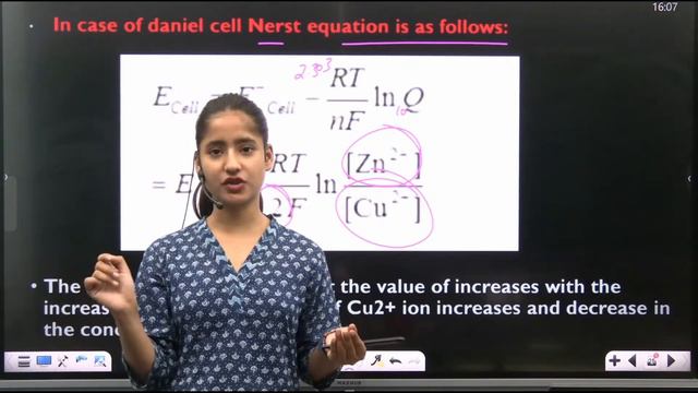 ISC | CLASS 12 | CHEMISTRY | Electrochemistry | Ep-5 | Nernst Equation | 2022-23 | Maaheshwari Clas
