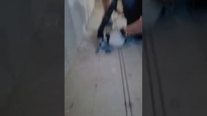 Монтаж штроб под тёплый водяной пол.