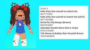 CUTE TODDLER OVERALLS ROBLOX OUTFIT CODES FOR RPS | Bloxburg Outfit Codes |