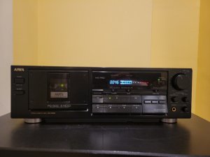 Аудиофильская кассетная дека Aiwa AD-F800 с 3 головками -ЯПОНИЯ-1987-1989 -ГОД
