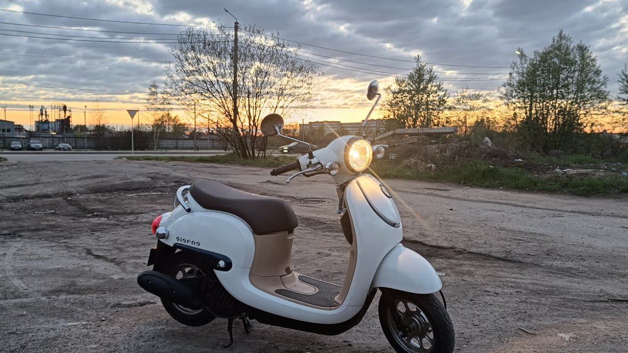 Honda Giorno AF-77, новый визор, расход смотреть онлайн