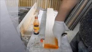 Нанесение морилок тонирование