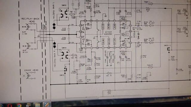 Поиск неисправности по схеме. Магнитофон с радио и CD смотреть онлайн