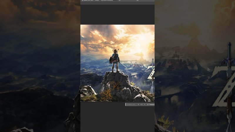 THE LEGEND OF ZELDA GENERATIVE FILL ADOBE PHOTOSHOP