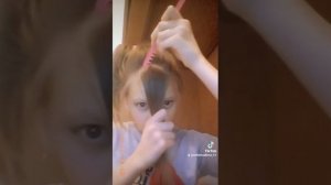 Стригу корейскую челку за 5 минут .Челка получается объемная как у кореянок