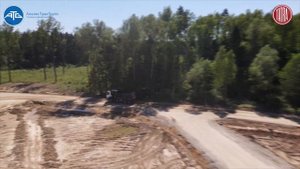 Самосвал Татра 8х8 на строительстве дороги в Подмосковье