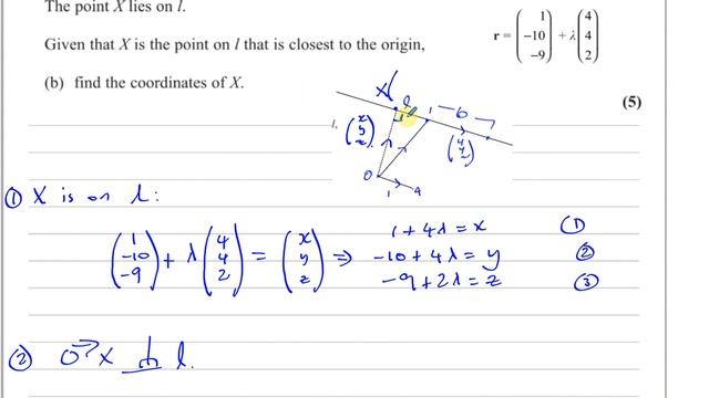 WMA14 01 IAL (Edexcel) P4 June 2021 Q7 Vectors Unit Vectors Perpendicular Vectors Geometry смотреть онлайн
