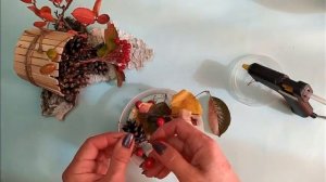 DIY/ОСЕННЯЯ КОМПОЗИЦИЯ СВОИМИ РУКАМИ/ОСЕННИЕ ПОДЕЛКИ ДЕЛАЕМ САМИ