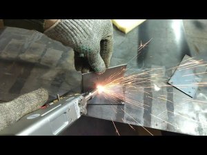 Работа аппаратом лазерной сварки 1500W