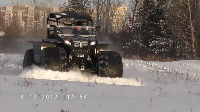 легкий плавающий вездеход СКБ-400 "ОВОД" смотреть онлайн