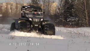 легкий плавающий вездеход СКБ-400 "ОВОД"