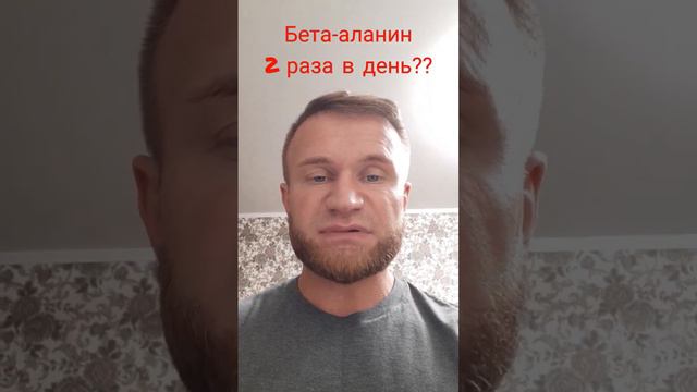 Бета-аланин 2 раза в день?