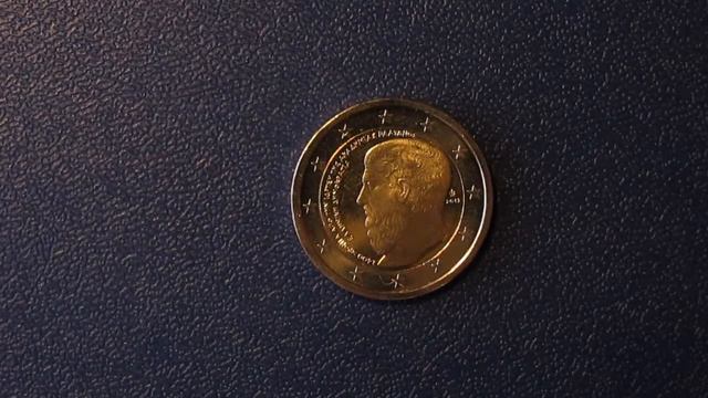 2400 лет от основании Академии Платона, 2 евро, Греция