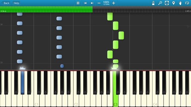 Demo - Солнышко (на пианино Synthesia) смотреть онлайн