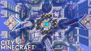 Как строился город в minecraft - таймлапс майнкрафт