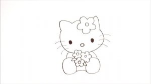 Сурет салу Хеллоу Китти | Как нарисовать хелоу кити | How to draw Hello Kitty