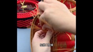 How to Weave Rattan Basket 藤编蔬菜篮新手快速入门教程!#手工 #藤编 #DIY