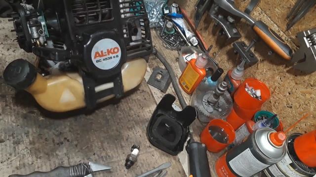 Бензокоса AL-KO BC 4535 II-S - как сэкономить на ремонте или регулировка карбюратора зубилом