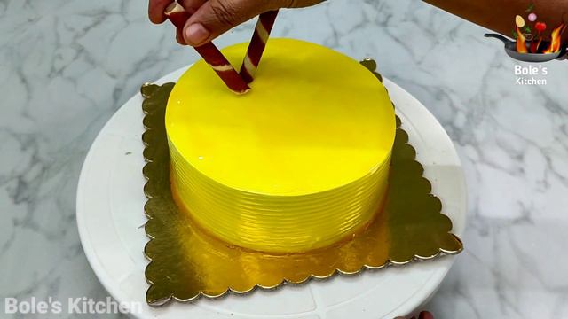 Bakery Style Pineapple Cake design |Easy cake decoration | Cake decorating ideas | easy cake design