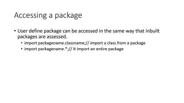 Package in java || Creating and importing package in java