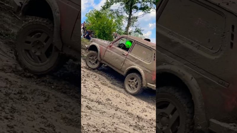 Нива бьется об дерево #shorts #short #subscribe #offroad #shortvideo