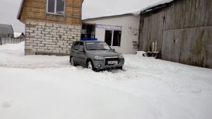 Нива шевроле по снегу