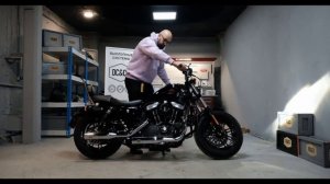 Выхлоп DC&CS с регулировкой громкости на Harley Davidson Sportster