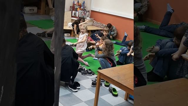 Потрясающее занятие для детей в театральной студии с прекрасным педагогом?