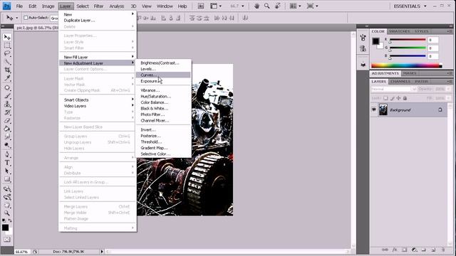 Dramatic, Gritty Portrait Effect in Photoshop CS4 смотреть онлайн