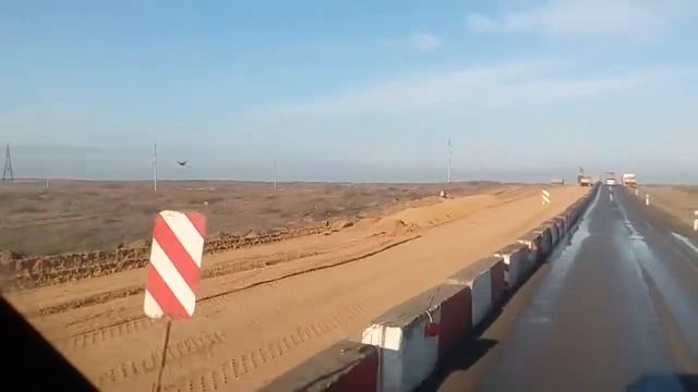 Строительство дороги на пути в Нариманов