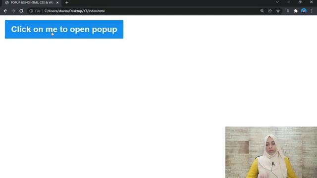How to make a popup | HTML, CSS and Vanilla JavaScript