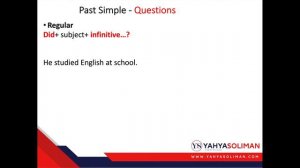 3.1- Past Simple Tense Arabic Version