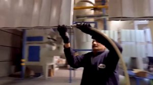 Автоматическая линия порошковой покраски (ванны окунания изделий)