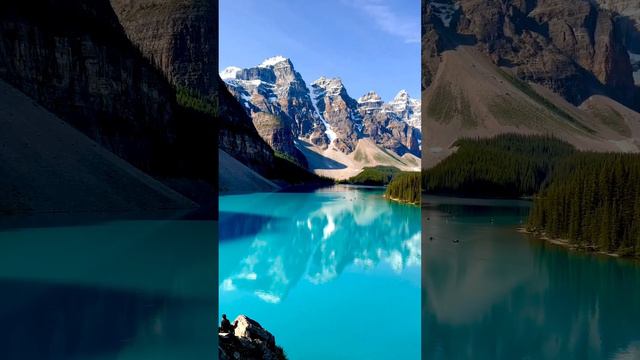 "Lake Moraine" in Banff National Park in Alberta, Canada. 🍁 🇨🇦