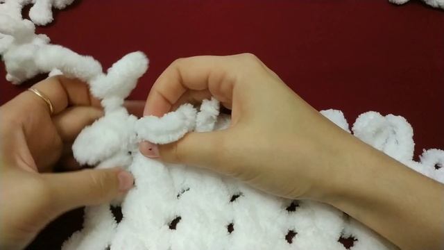 Жгут на 2 петлях из Alize Puffy смотреть онлайн