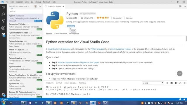 install python in vs code | python in visual studio code | start python in vs code
