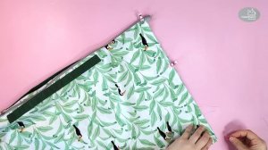 How to make a Foldable Shopping bag with zipper / Grocery bag