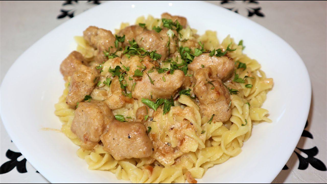 Свинина тушёная в сметанном соусе, очень вкусная, нежная и сочетается с любым гарниром #14