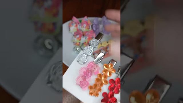 Новые украшения для волос: резинки и заколки #shorts #асмр смотреть онлайн