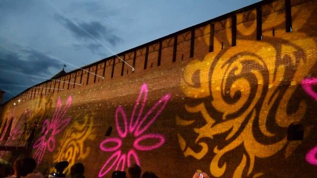 Световое шоу в Коломенсом Кремле. смотреть онлайн