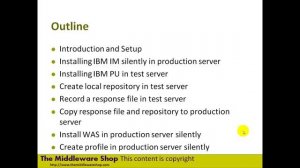 WebSphere 8 Network Deployment - Silent Installation - Part 1 of 4