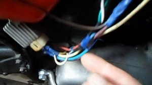 Подключение 4-х контактного реле на лампочку зарядки Ява-634.