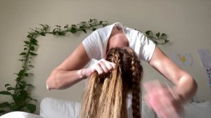 Hairstyle ideas /  два бублика с плетением с затылка / плетение на затылке /