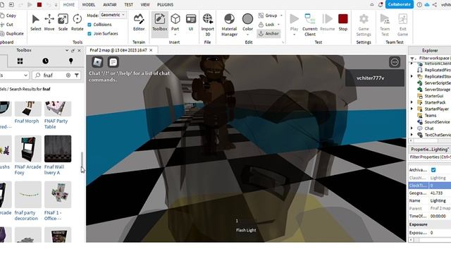 обзор моей карты Fnaf 2 map - Roblox Studio