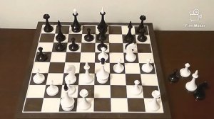 Шахматы. Разнос защиты Оуэна. Расстановка за белых.