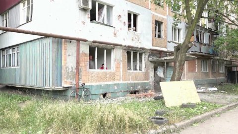 Украинские войска выпустили по Донецку несколько десятков снарядов из вооружения крупного калибра