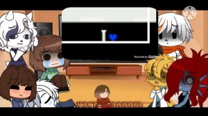Undertale react to "the bad time trio" part.3 (eng/ita) video in desc.
