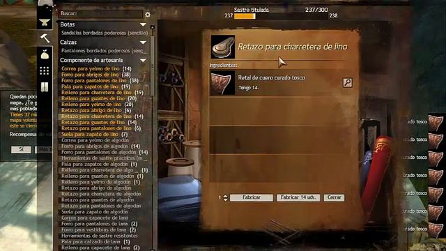 GUILD WAR 2 :GUIA PARA SUBIR CRAFTING 1-500 + ARTESANIA SASTRE LVL 250 смотреть онлайн