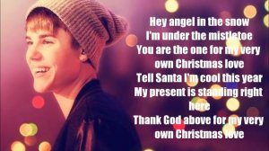 Justin Bieber - Christmas Love ( lyrics )