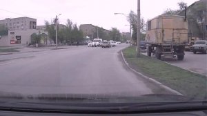 Протаранили ментов!!!!!